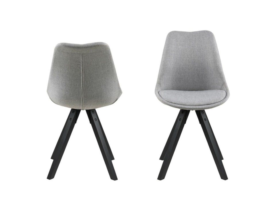 Krzesło Dima light grey/black - ACTONA